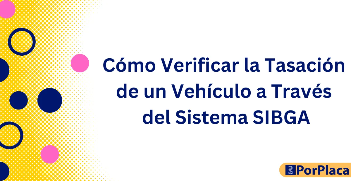 Cómo Verificar la Tasación de un Vehículo a Través del Sistema SIBGA