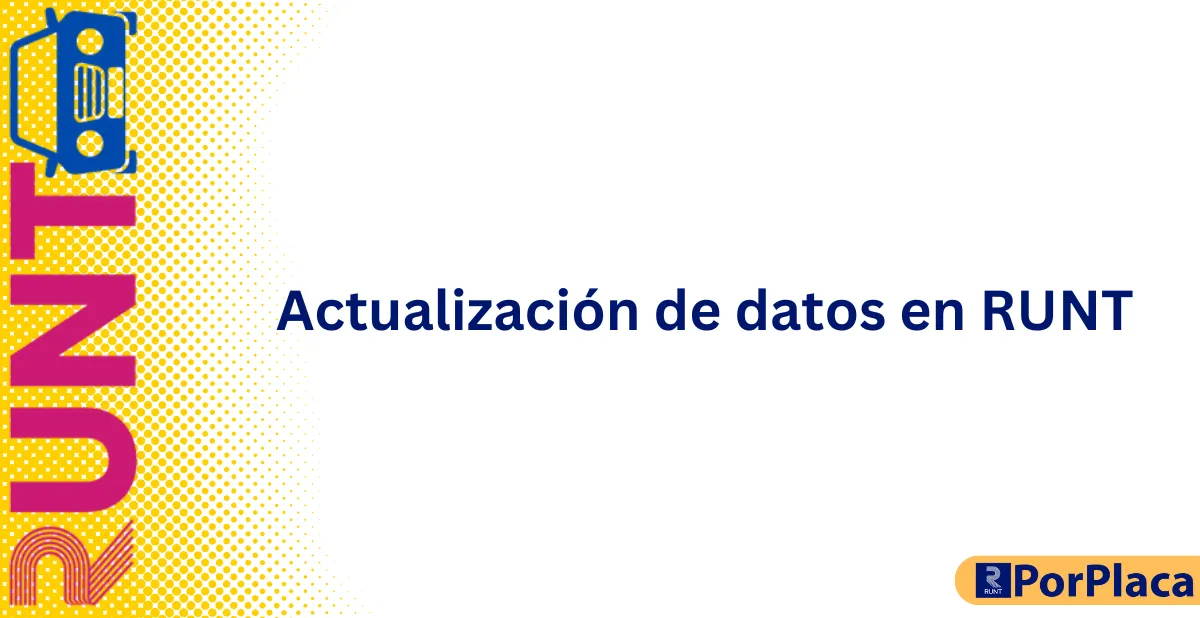 Actualización de datos en RUNT