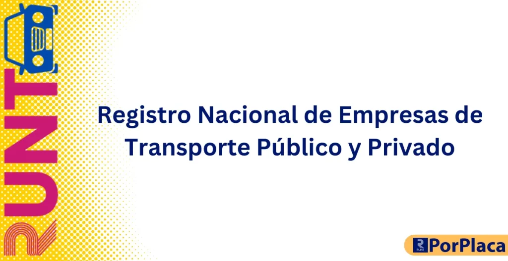 Registro Nacional de Empresas de Transporte Público y Privado
