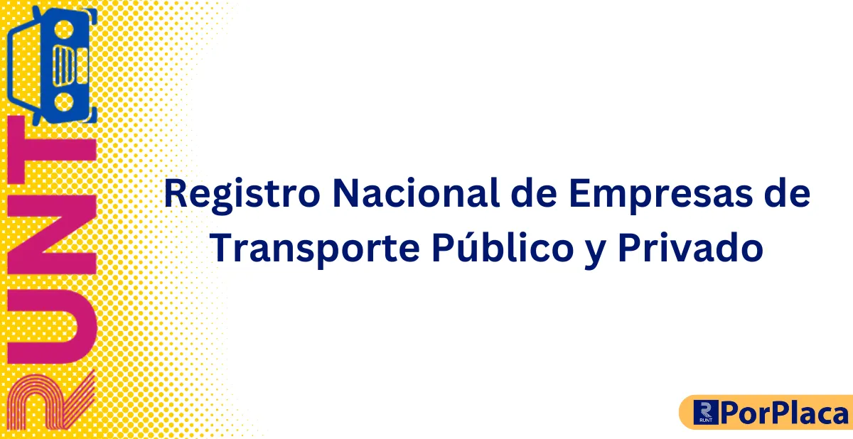 Registro Nacional de Empresas de Transporte Público y Privado