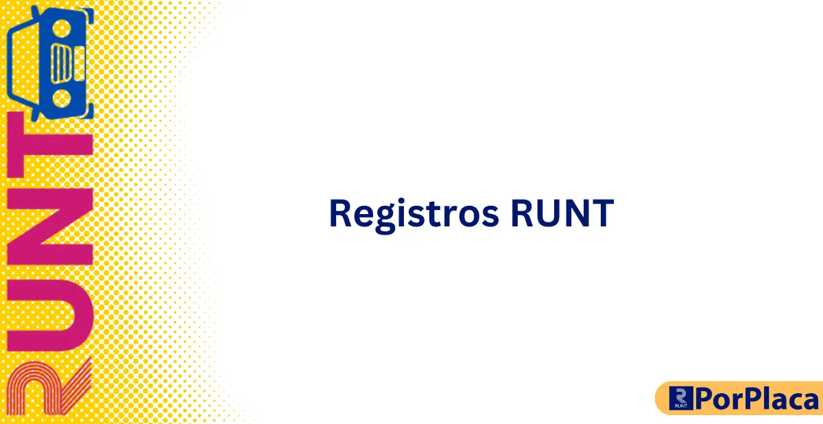Registros RUNT